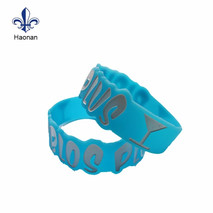 Bracelet en silicone à la mode personnalisé gravé/bande en caoutchouc