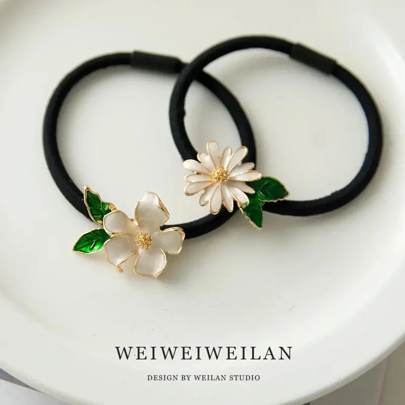 Wholesale/Supplier Flower Elastic Hair Bands Hair Accessories for Girls Pony Tail Hair Jewelry