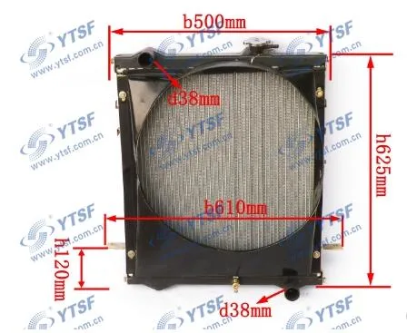 High Quality Truck Parts Foton Auto Parts Radiator 1102913100042