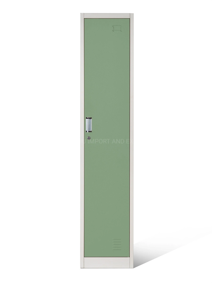 Steel Home Storage Wardrobe Metal 1 Tier School Lockers Cabinet with Sloping Top and Legs