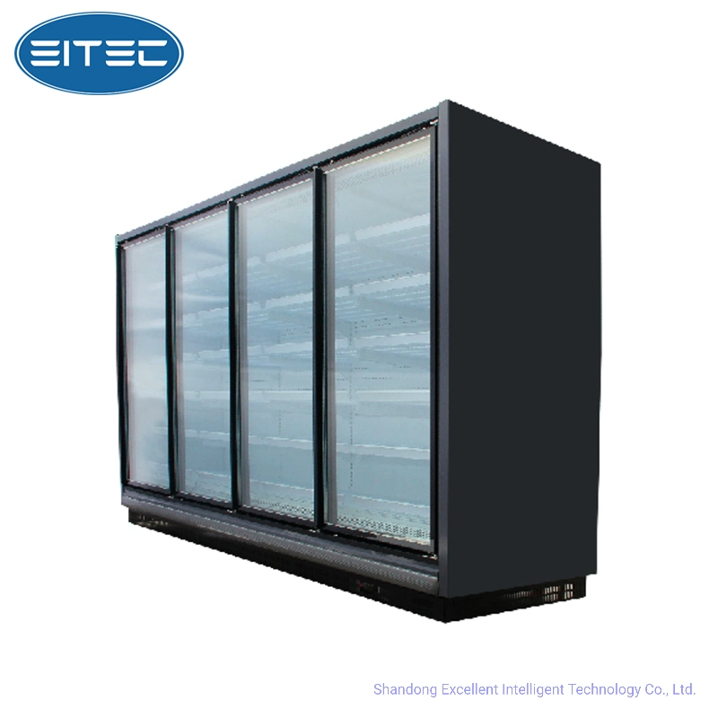 Frozen Food Coolers Efficient Energy-Saving Commercial Upright Glass Door Refrigerator