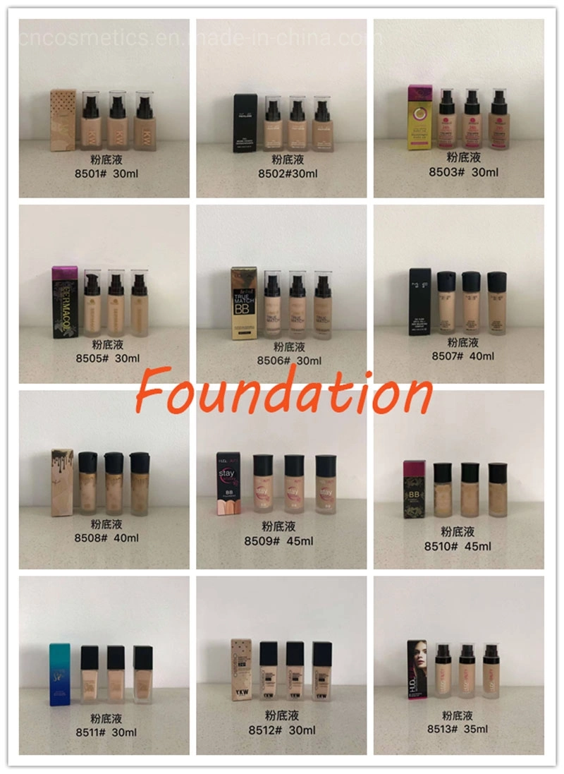 High quality/High cost performance  Cosmetics Private Label Foundation Makeup Liquid for Dark Skin Liquid