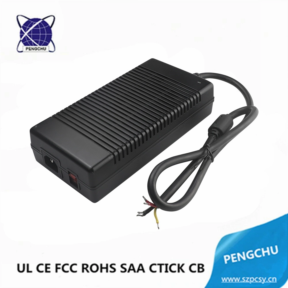 100% de material PC de 6 A 48V 288W Fuente de alimentación de conmutación de LED con función PFC