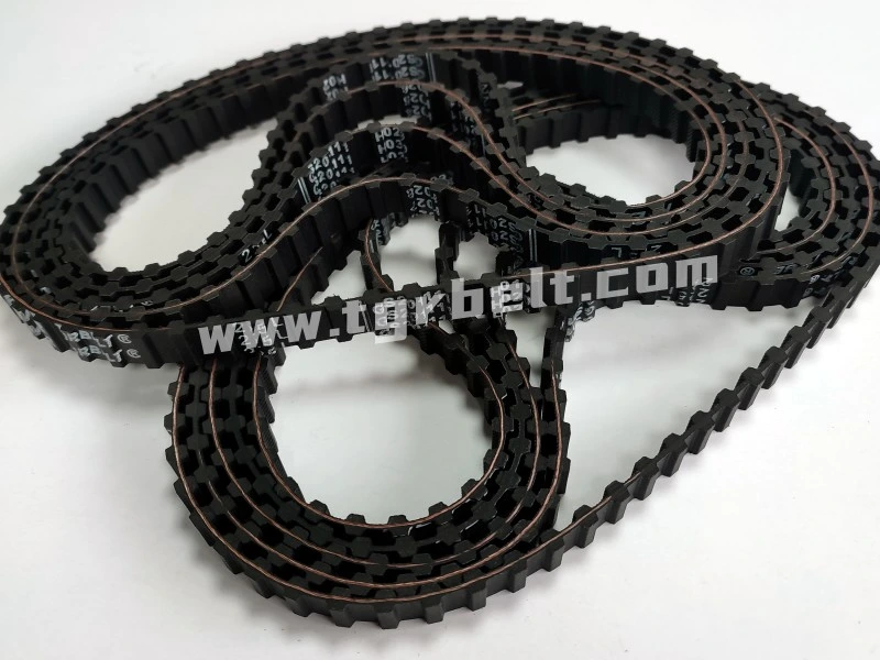 Double Sided Endless Rubber Toothed Belt Timing Belt Power Grip Brand Steel Cord Rubber Cogged Drive Belt Industrial Cogged Timing Belt