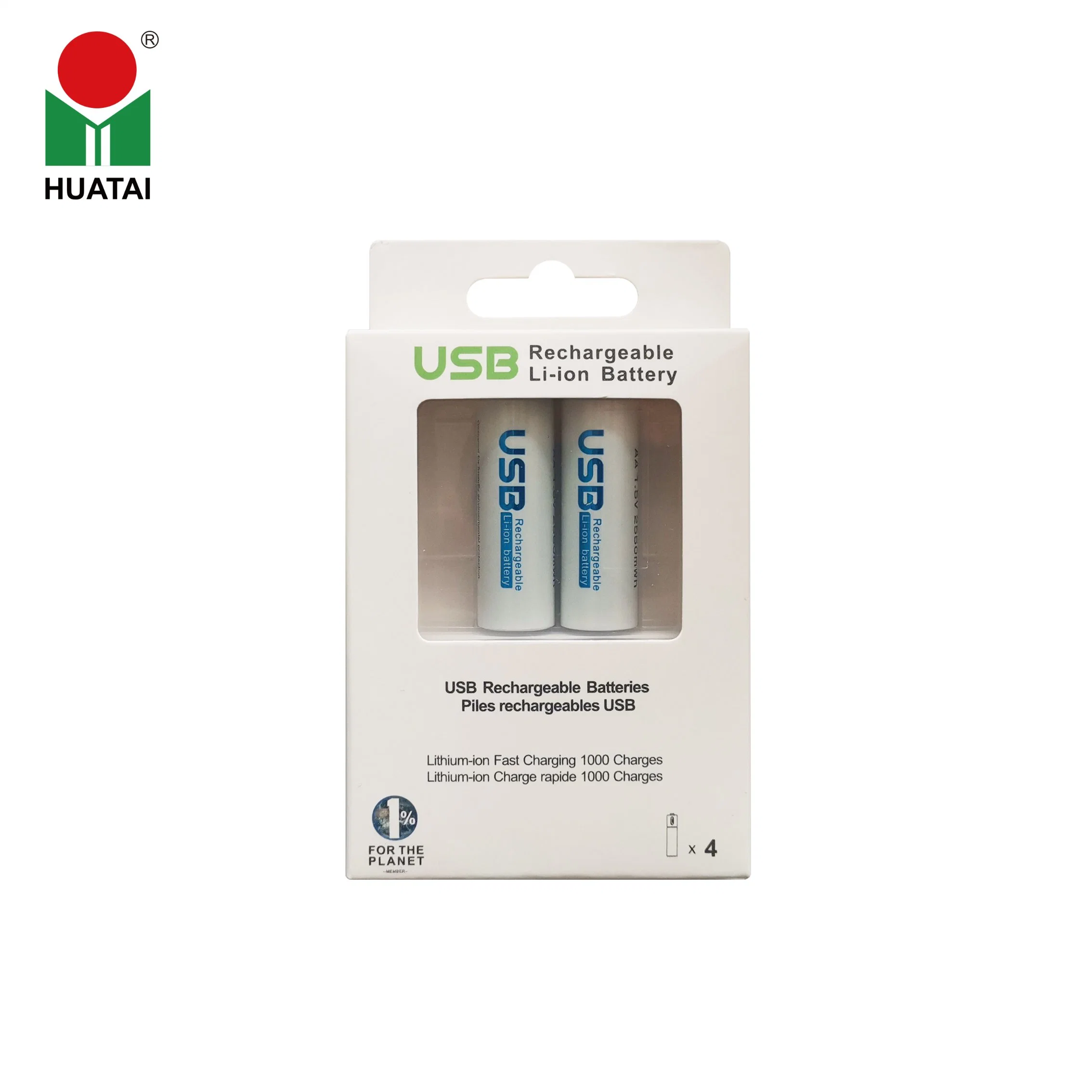 Type C USB Charging 1.5V AAA AA Rechargeable Batteries