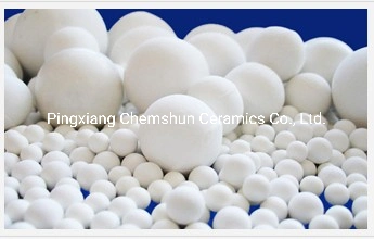 D50mm Low Alumina (23%) Ceramic Catalyst Support/Carrier Ball