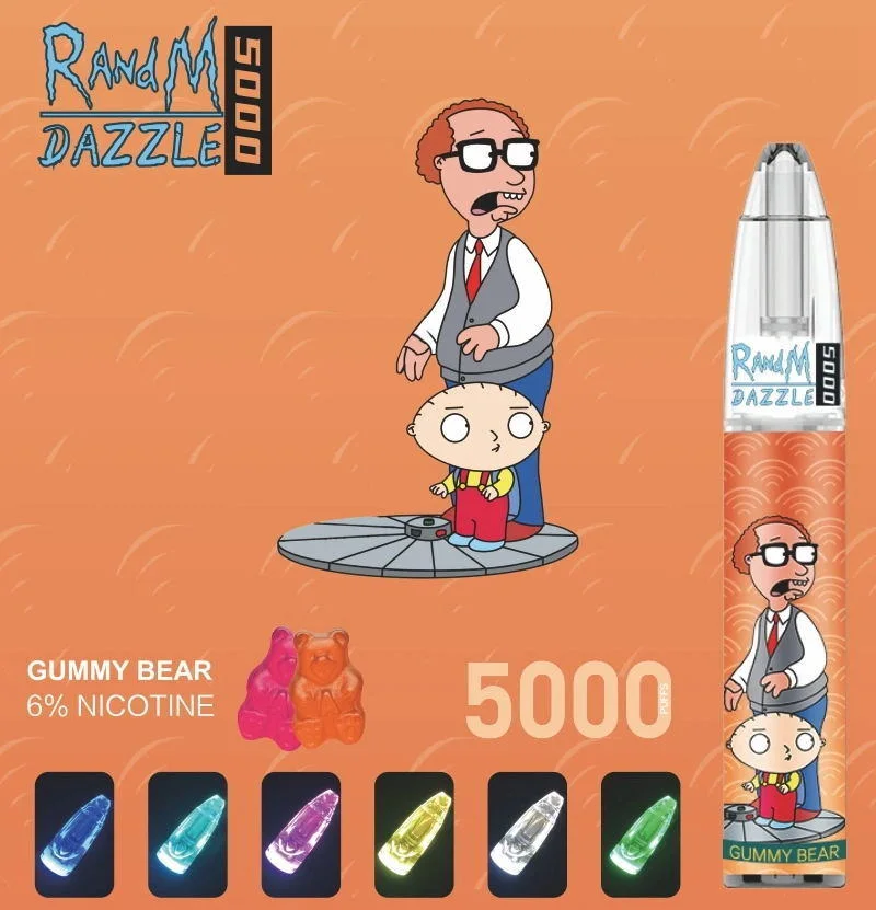 Randm Dazzle 5000 Puff Original Disposable Vape Pen Kit Wholesale Fumot Digital Box 12K Puffs 2023 OEM Wholesale Disposable Vape Pen Utco 5000 Puffs E Cigarette