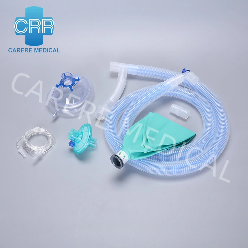 Una buena venta directa de fábrica de productos médicos equipo médico de buena calidad de Venta caliente adulto médicos anestesia Coaxial circuitos respiratorios suministros médicos desechables