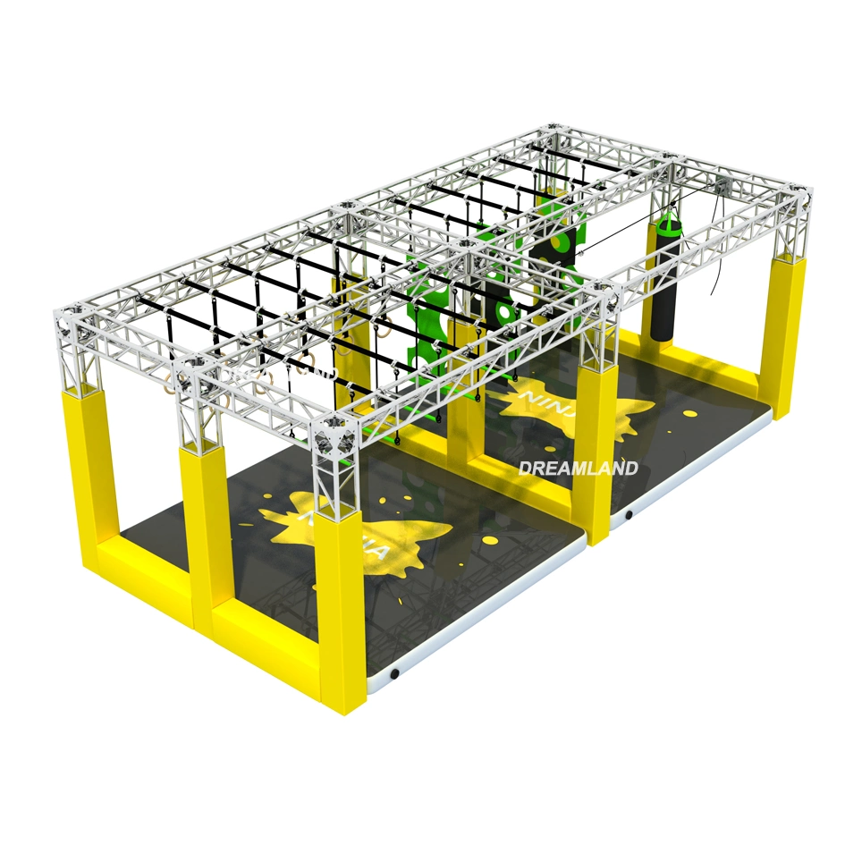 Customized Indoor Amusement Theme Turkey Kids Fitness Rectangle Indoor Ninja Course Park