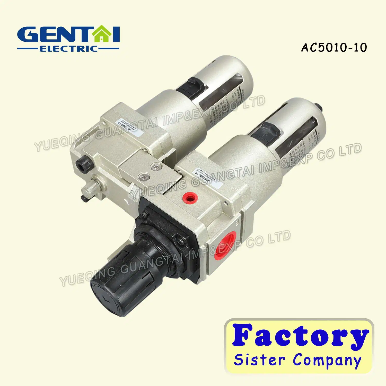 AC5010-06 Pnecumatic Two Units Frl Combination Air Filter Regulator & Lubricator