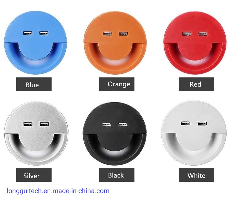 Smiley USB Desktop Cable Grommet