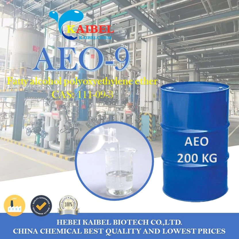 Chemicals Raw Materials Emulsifier Fatty Alcohol Polyoxyethylene Ether Aeo-9 CAS 111-09-3
