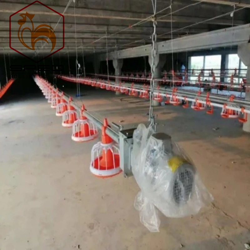 Livestock Machinery Poultry Farm Automatic Feeding Pan Line System for Broiler