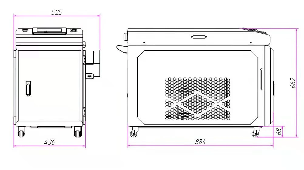 Couper souder métal propre 1000W 1500W 2000W Horizon-laser fibre 3en 1 Machine de nettoyage de soudage à découpage au laser