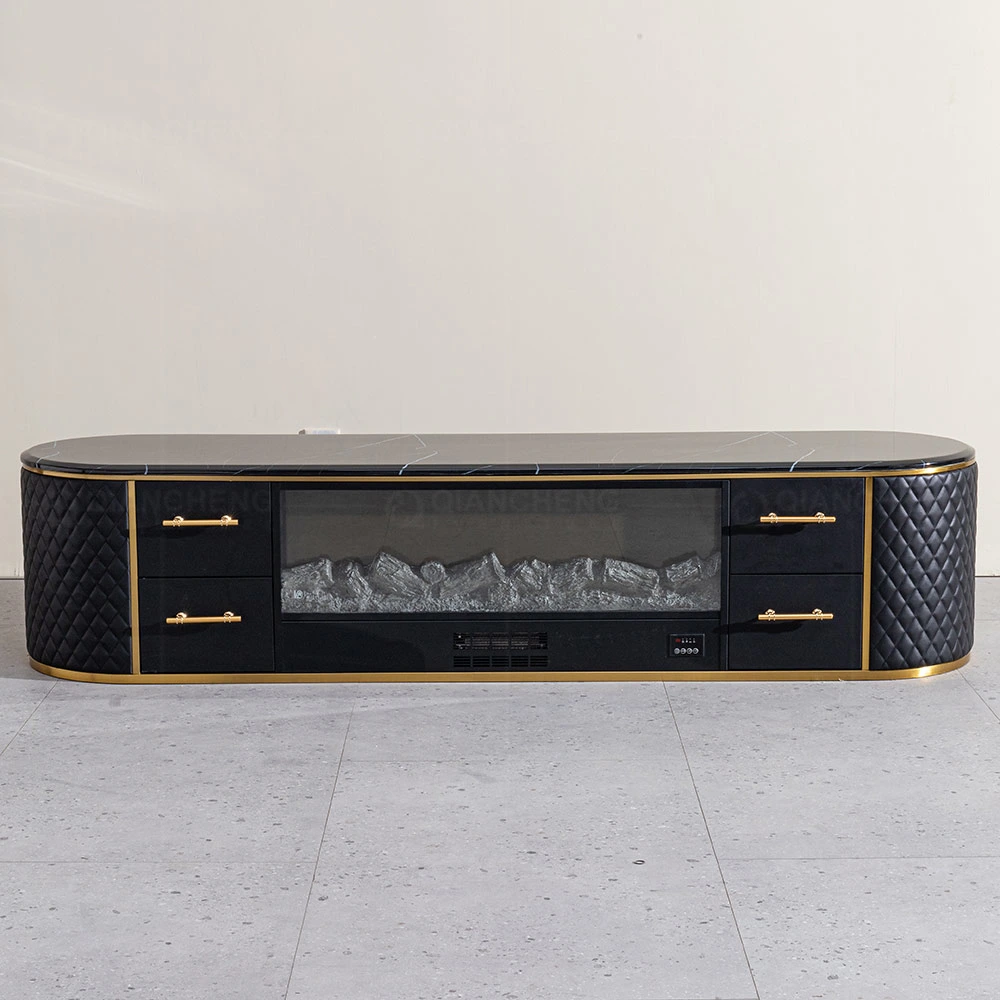 Low Living Room Furniture Modern Black TV Table Cabinet