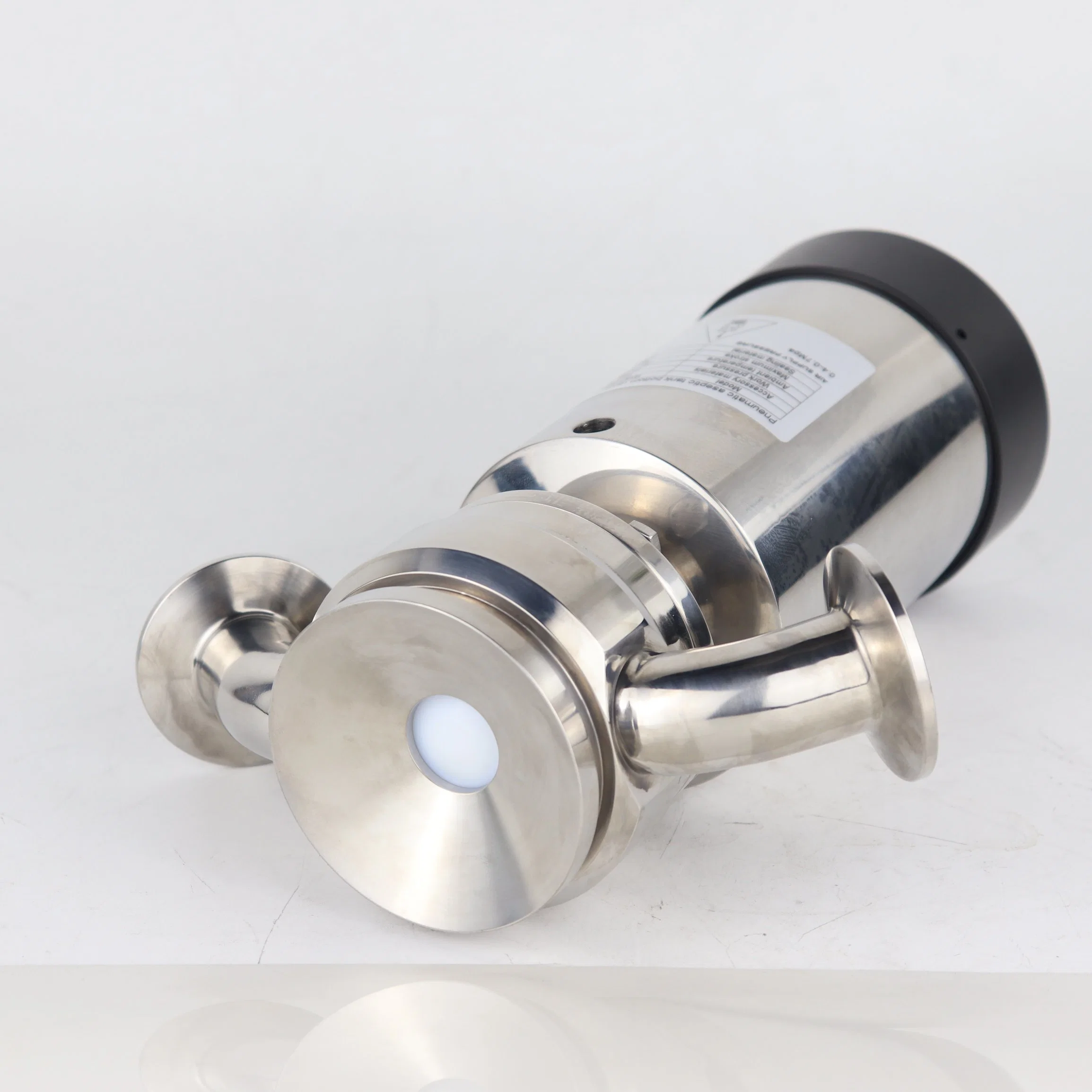 Food Grade Stainless Steel SS316 Aseptic Pneumatic Tank Bottom Seat Valve