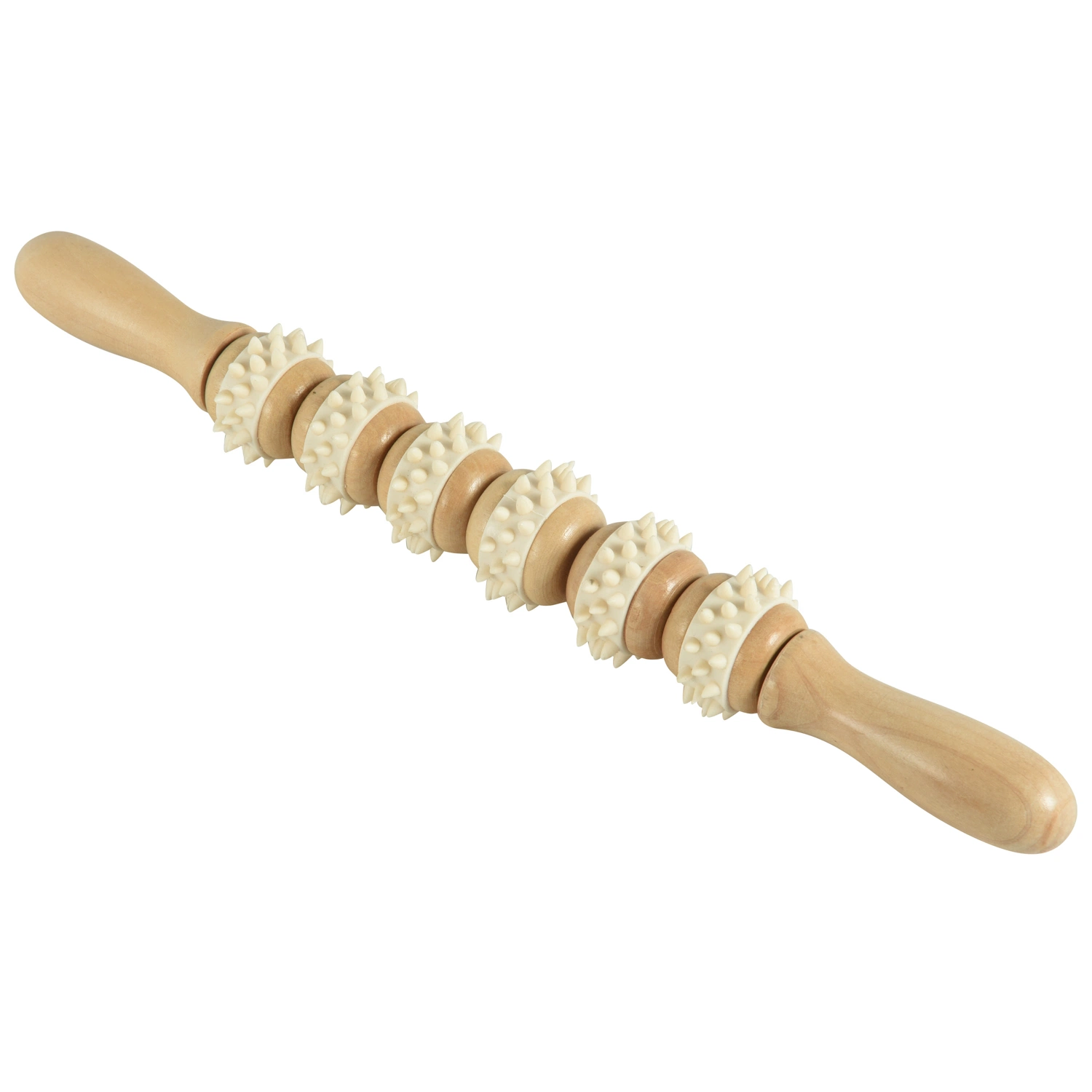 Wooden Massage Handheld Roller Trigger Point Massager Stick Muscle Belly Relief Tools for Anticellulite and Body Sculpting