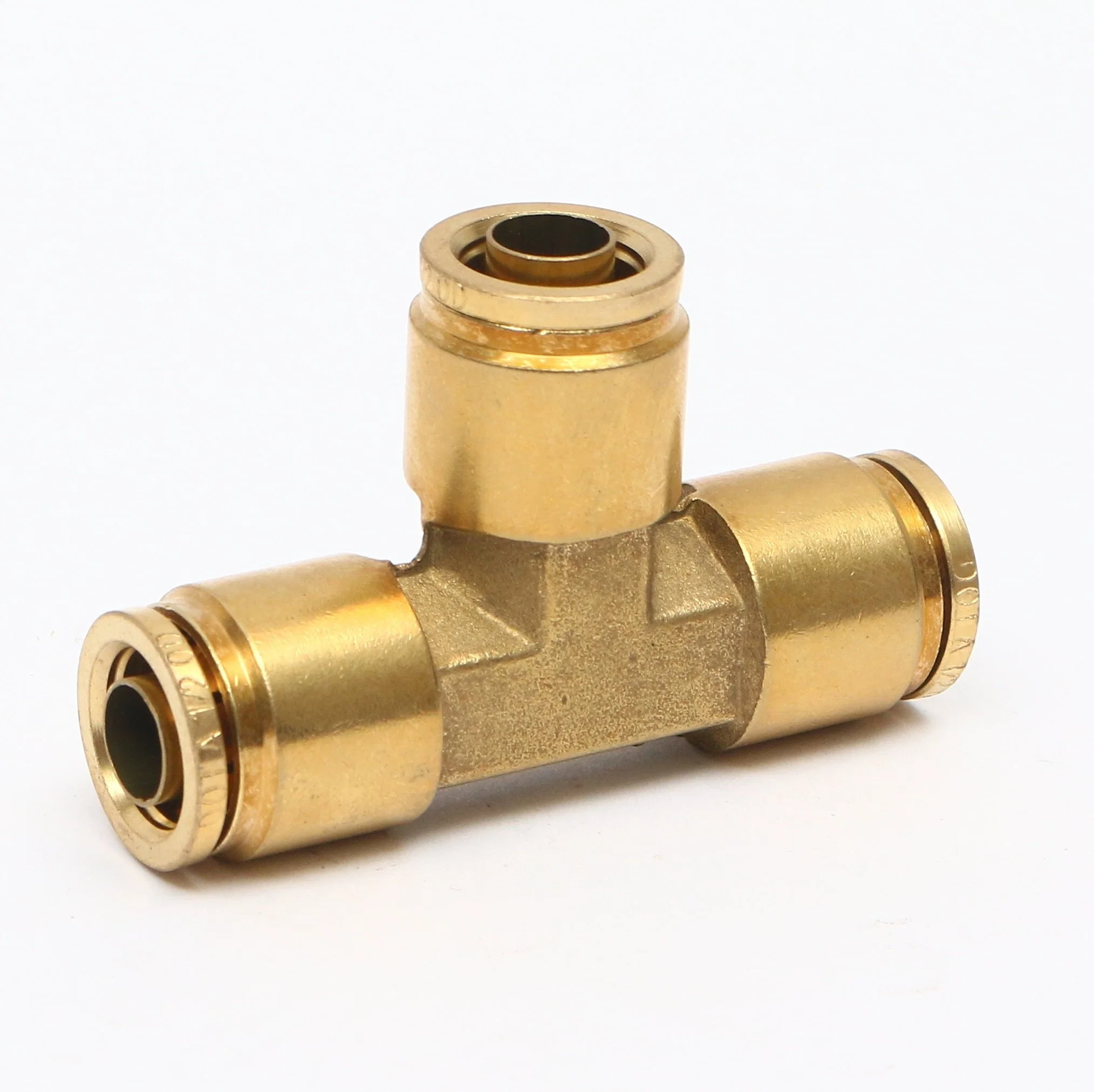 Brass Fittings DOT Air Brake Nylon Tubing Compression 3/8" NPT 90 Degree Male Threaded Elbow