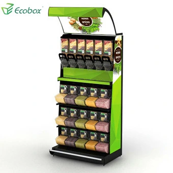 Ecobox Snack el almacenamiento de grano estanterías Estantería con dispensador y las bandejas