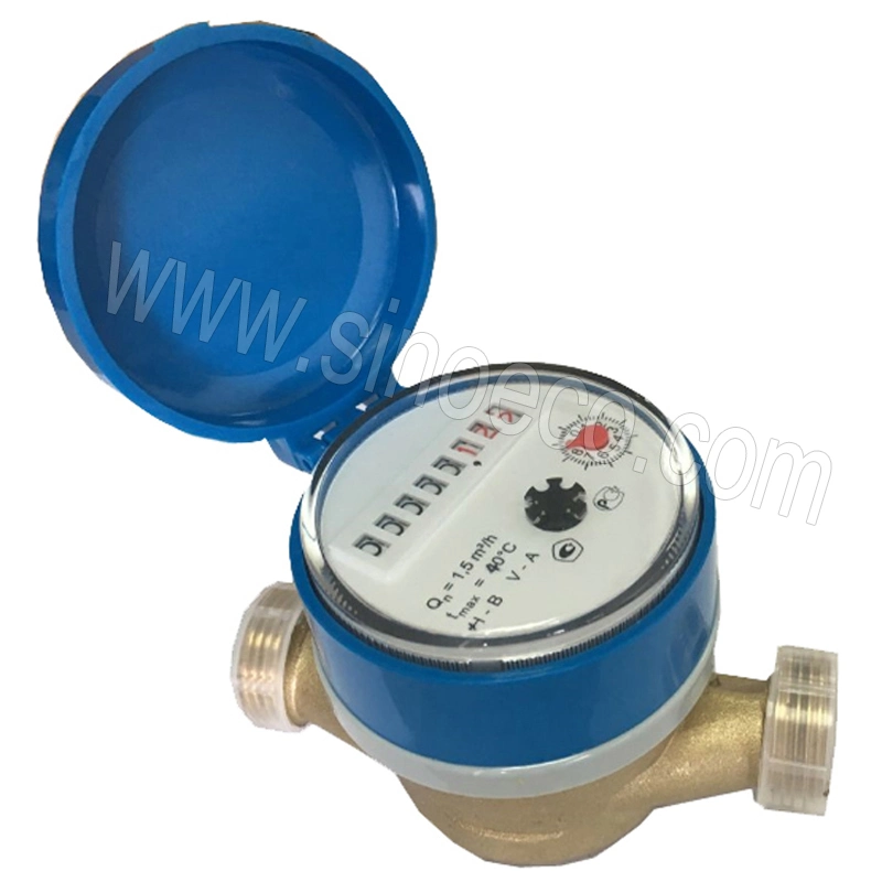 LXSC-D3 Single Jet Dry Type Vane Wheel 80mm Length Water Meter