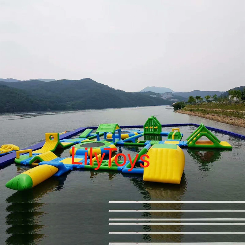 Heißer Verkauf Erwachsene Aufblasbarer Wasserpark Spielplatz schwimmend auf Meer