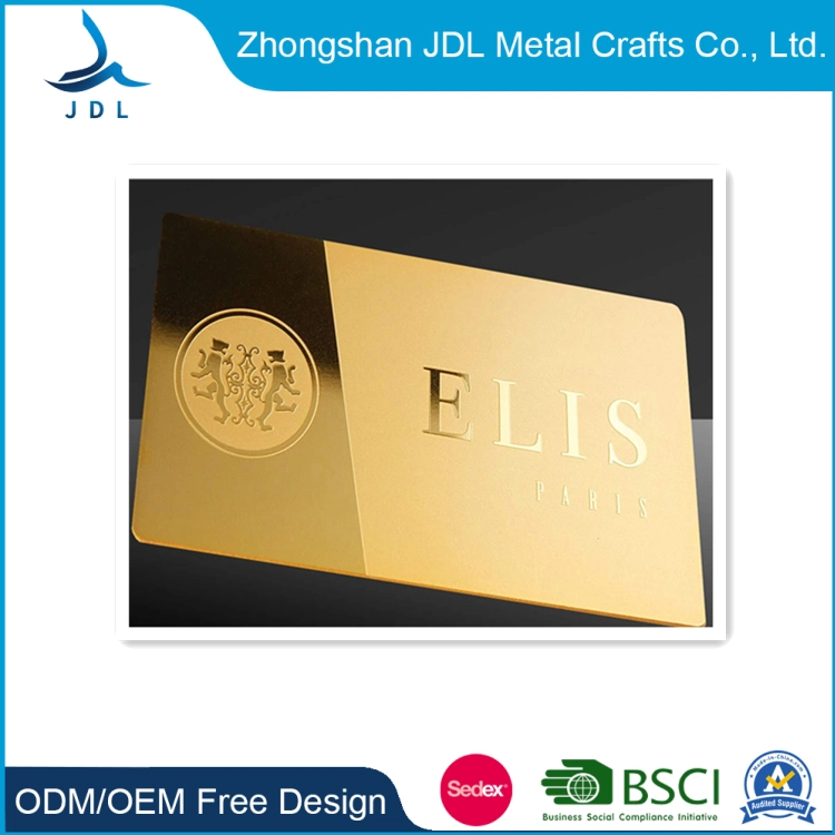 Mirror Effect Stainless Steel; Metal Business Material VIP Plastic PVC ID RFID Metal Name Business Card