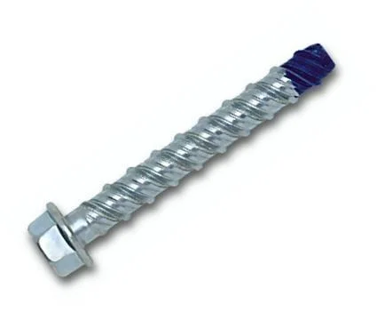 Grade 2/5 Zinc Plated Hex Flange Head Thread-Cutting Screw Anchor Concrete Bolt