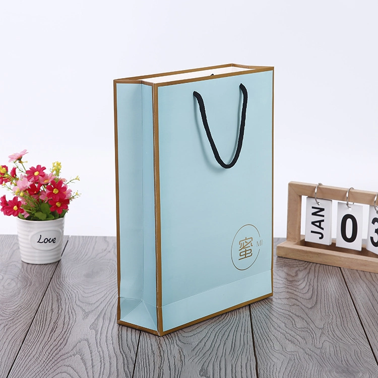 Exquisite Kraft Shopping Gift Bag with Handle Packaging, Custom Small Paper Bag