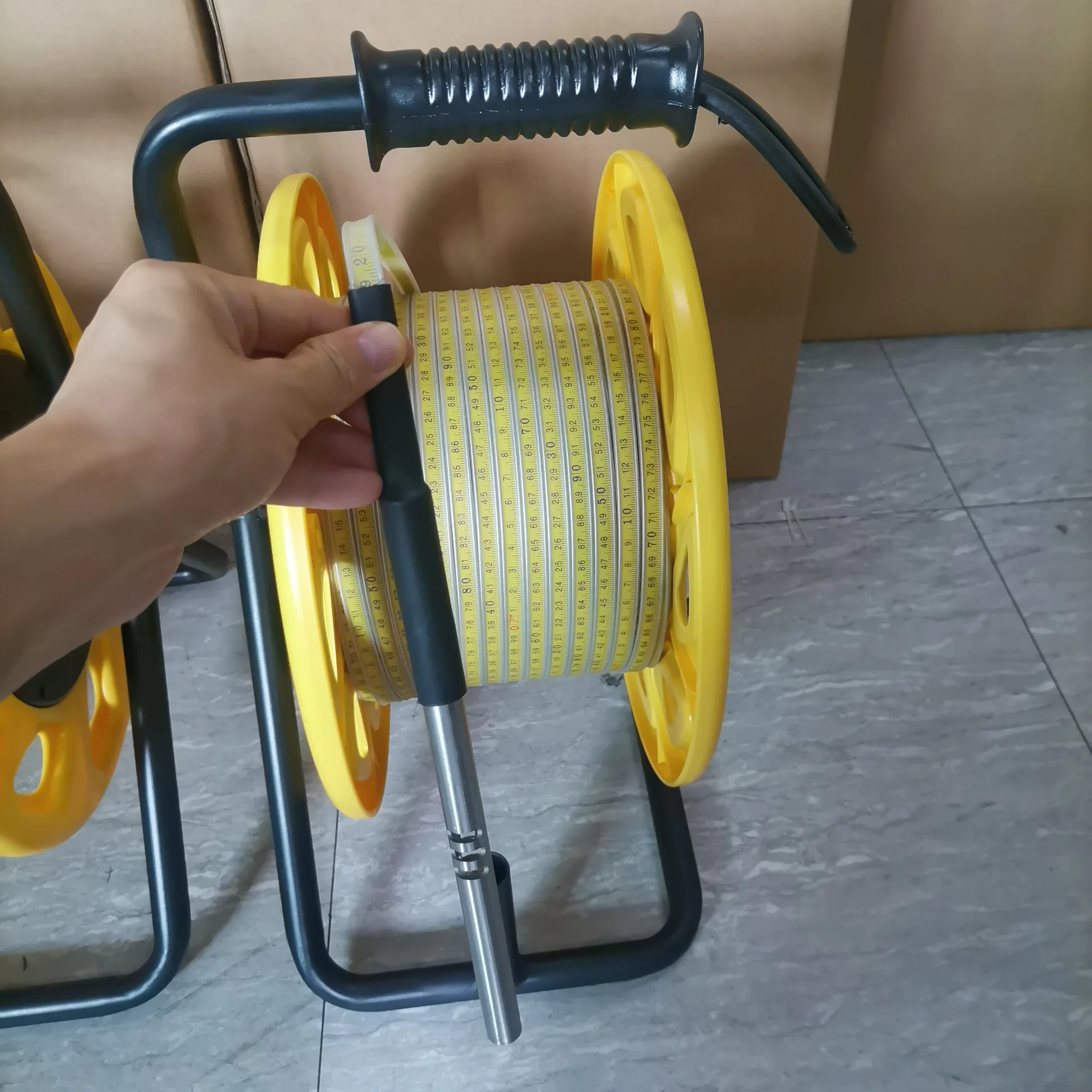 50m Water Level Meter Yellow ABS Plastic Reel