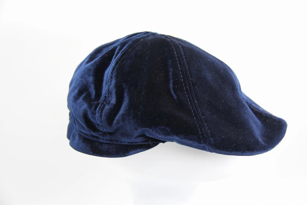 Gorra de pico de poliéster, tejido de terciopelo, sombrero de moda para adultos, adecuado para primavera y otoño