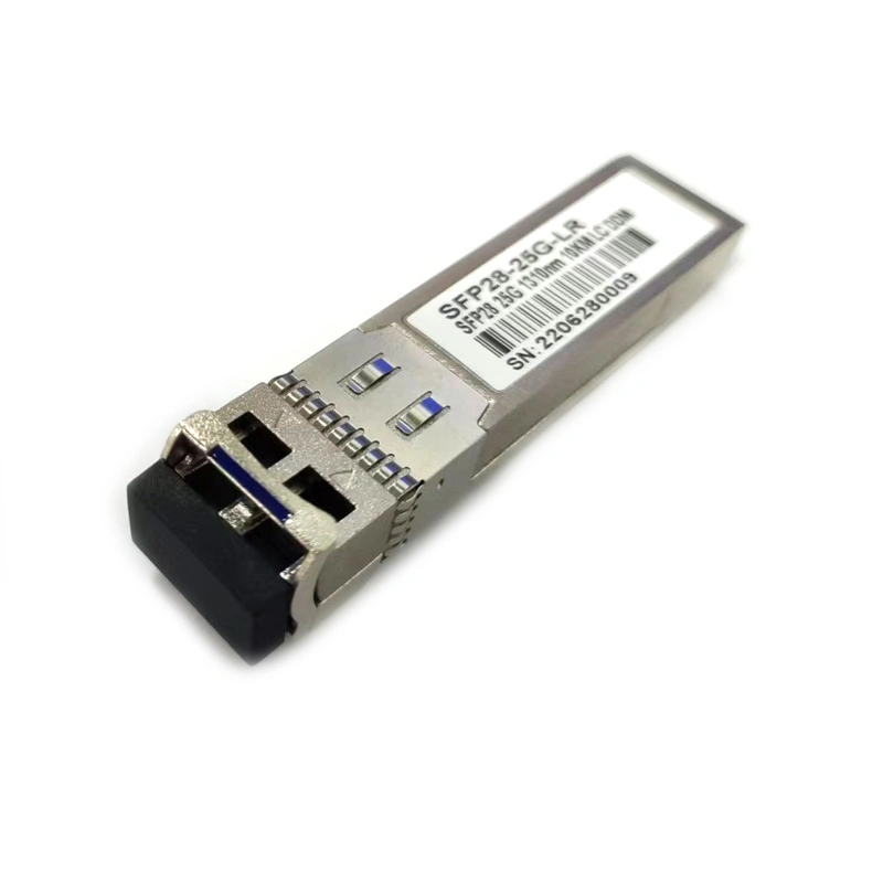 A SFP28 25g Lr 1310 nm Conector LC duplex transceptor SMF Ddm Módulo de Fibra Óptica 10km