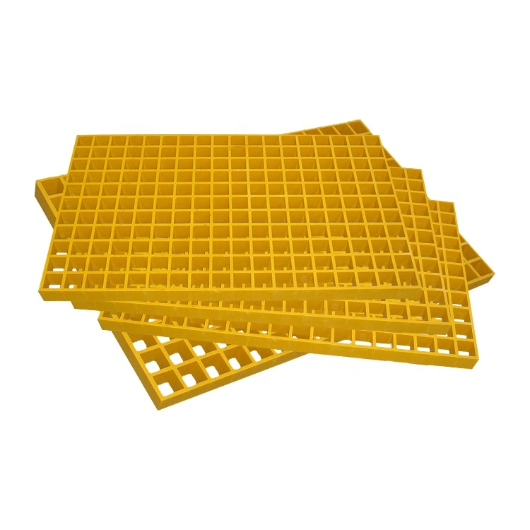 Factory Supply 1.5''*1.5''*1.25'' FRP Molded Grating 48" * 144" Gritted Plastic Floor Sheet for Sale