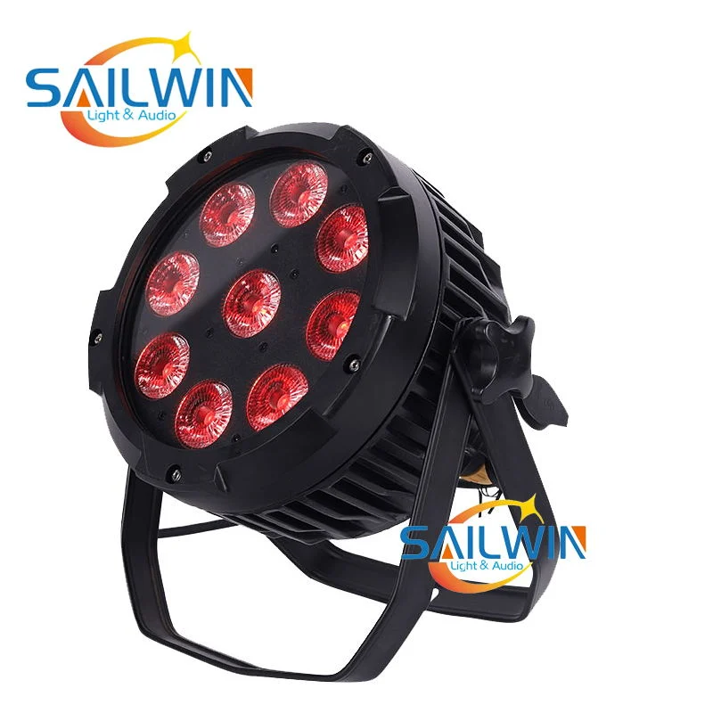 9*18W Aluminum LED PAR Projector Battery Powered DMX Stage Light