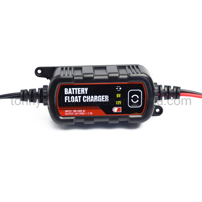 Portable 6V & 12V 1.2A Smart Car Motorcycle Battery Charger Lead Acid Battery Float Charger