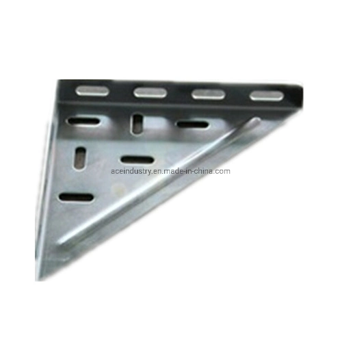 Zinc Plating Metal Stamping Triangle Coner Bracket Hardware, OEM Matal Stamping Bending Fabricating