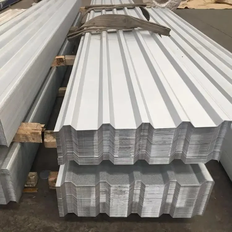 White and Silver Color Zinc Coating Color Decorative Roofing Sheet