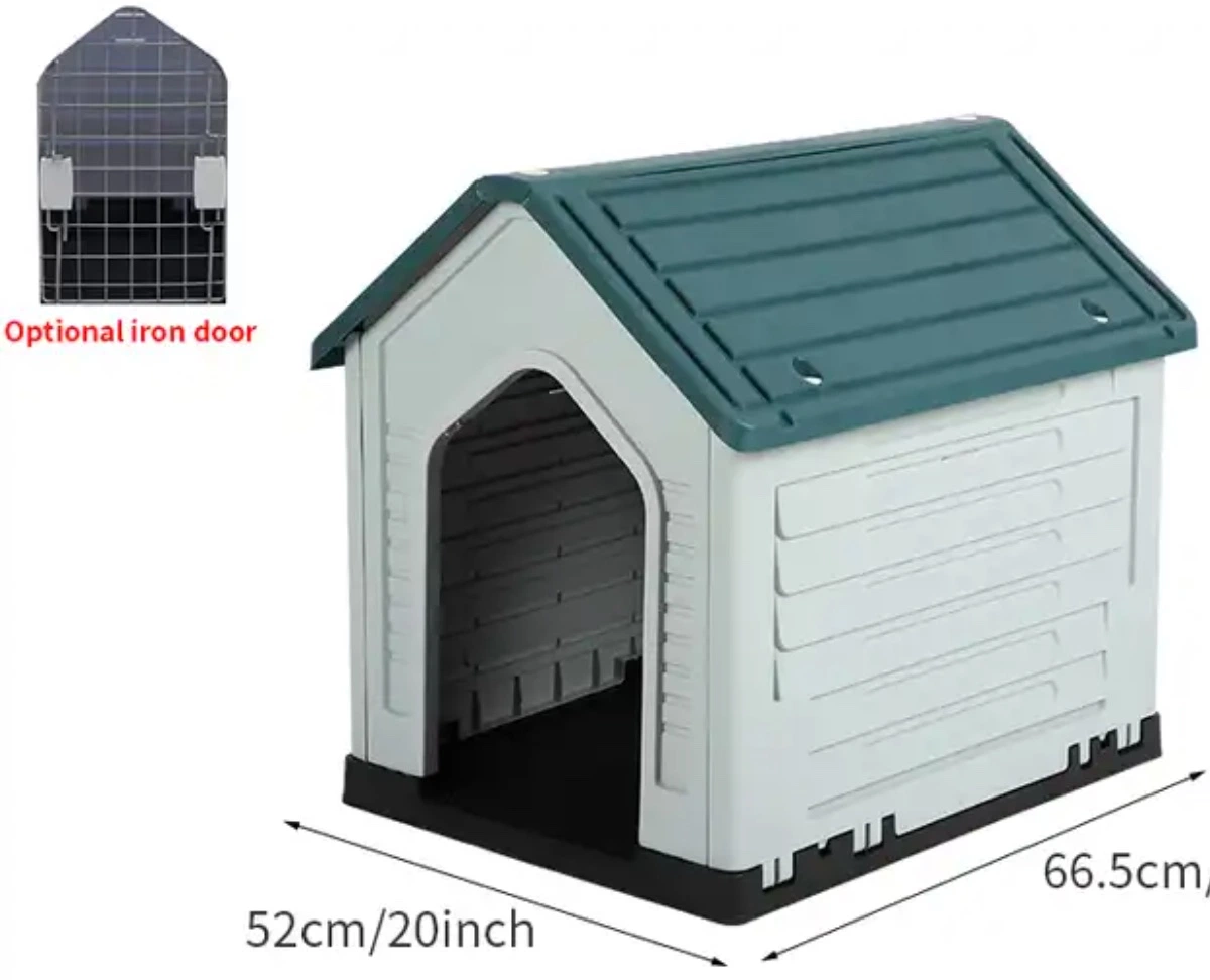 Dog Kennel Outdoor Pet Plastic House Tough Durable Dog House