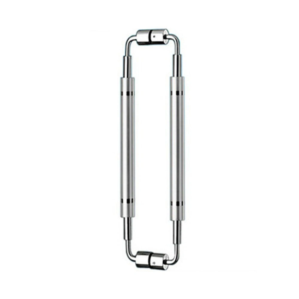 Round Offset Handle Polished Stainless Steel Double Side Door Pull Handle