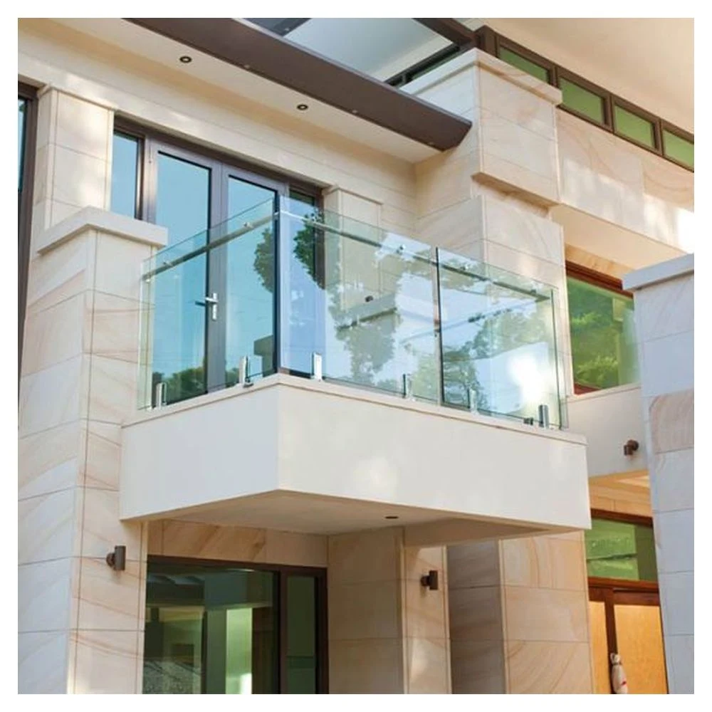 High quality/High cost performance Modern Design Tempered Glass Stainless Steel Post Glass Railing