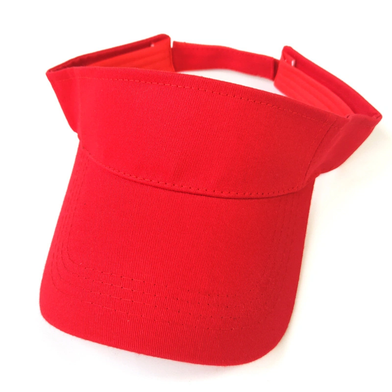 La coutume de nouveaux parcours de golf de la plaine de pare-soleil coton Hat Sports de plein air Plage réglable Visor Hat