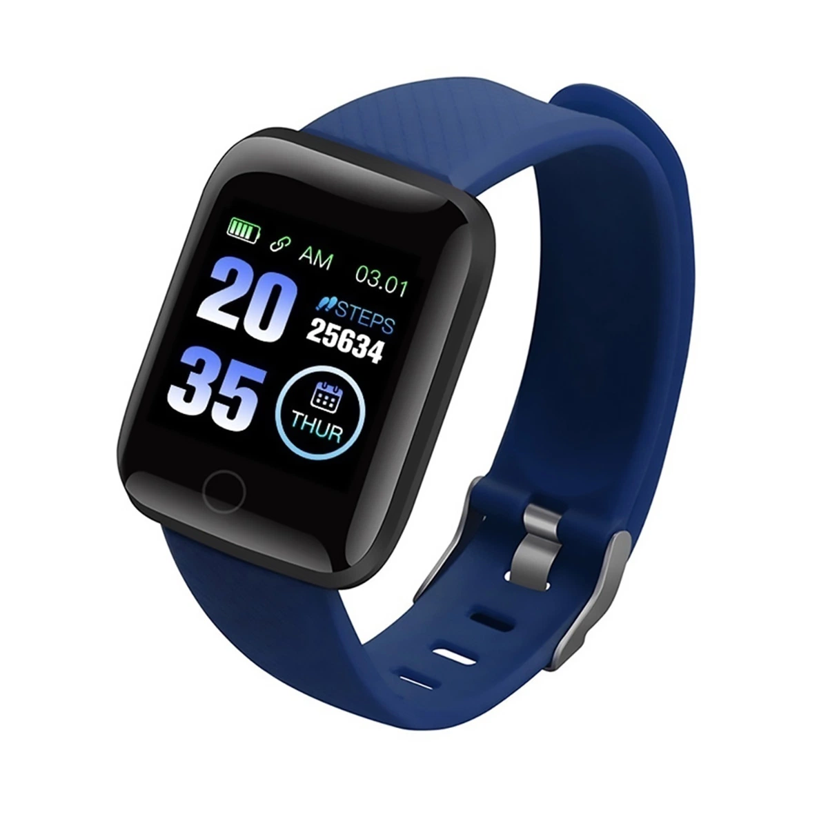 116 Plus D13 Reloj inteligente pulsera Bluetooth de la banda de frecuencia cardíaca Tensiómetro de Fitness de silicona Tracker podómetros Deportes