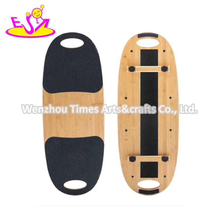 Wholesale/Supplier Cheap Wooden Rocker Balance Board with PE Roller W01f076