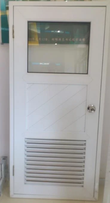 Conch PVC/UPVC White Color Bathroom Door with Shutter