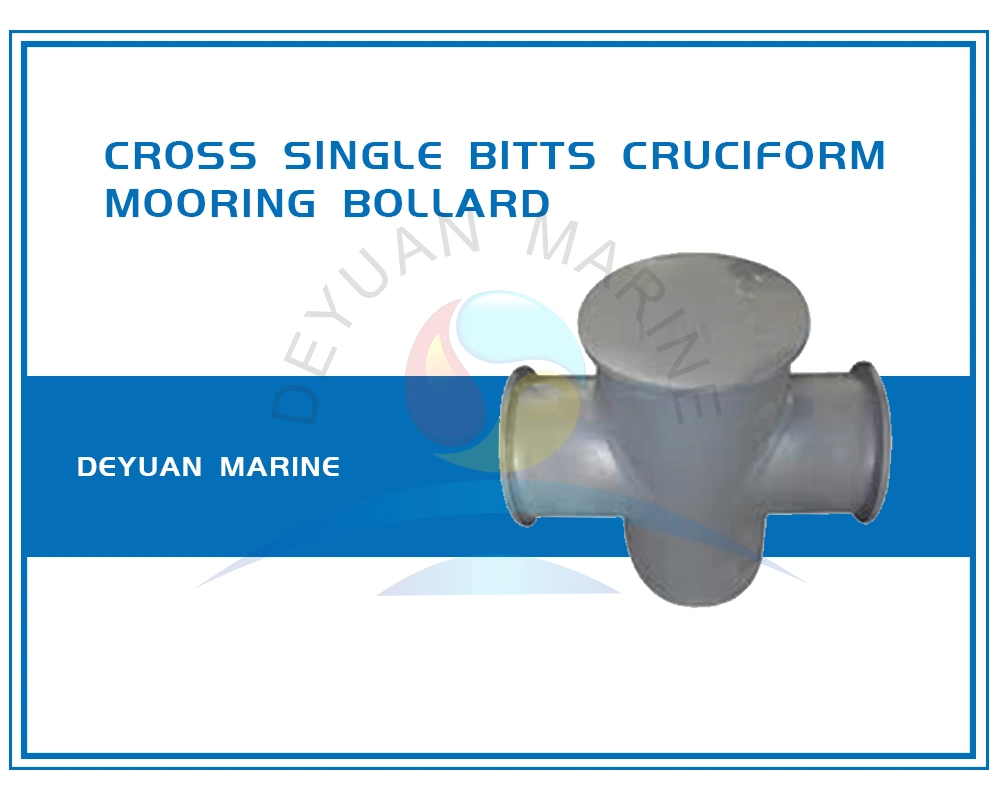 Ship Cross Bitt JIS F2804 Cast Steel Single Cruciform