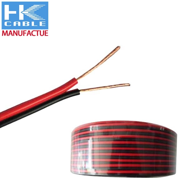 Chinese Factory Manufacture 12 AWG OFC Transparent Flat Speaker Cable 2 Core