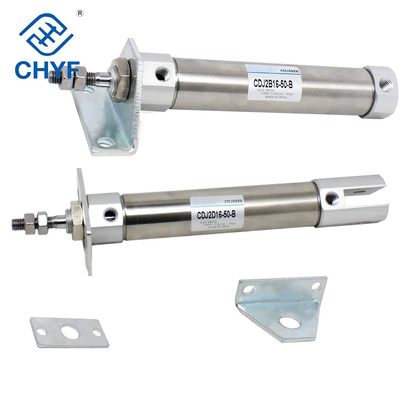 Mount Type CDJ2b Double Acting SMC Stainless Steel Mini Pneumatic Cylinder