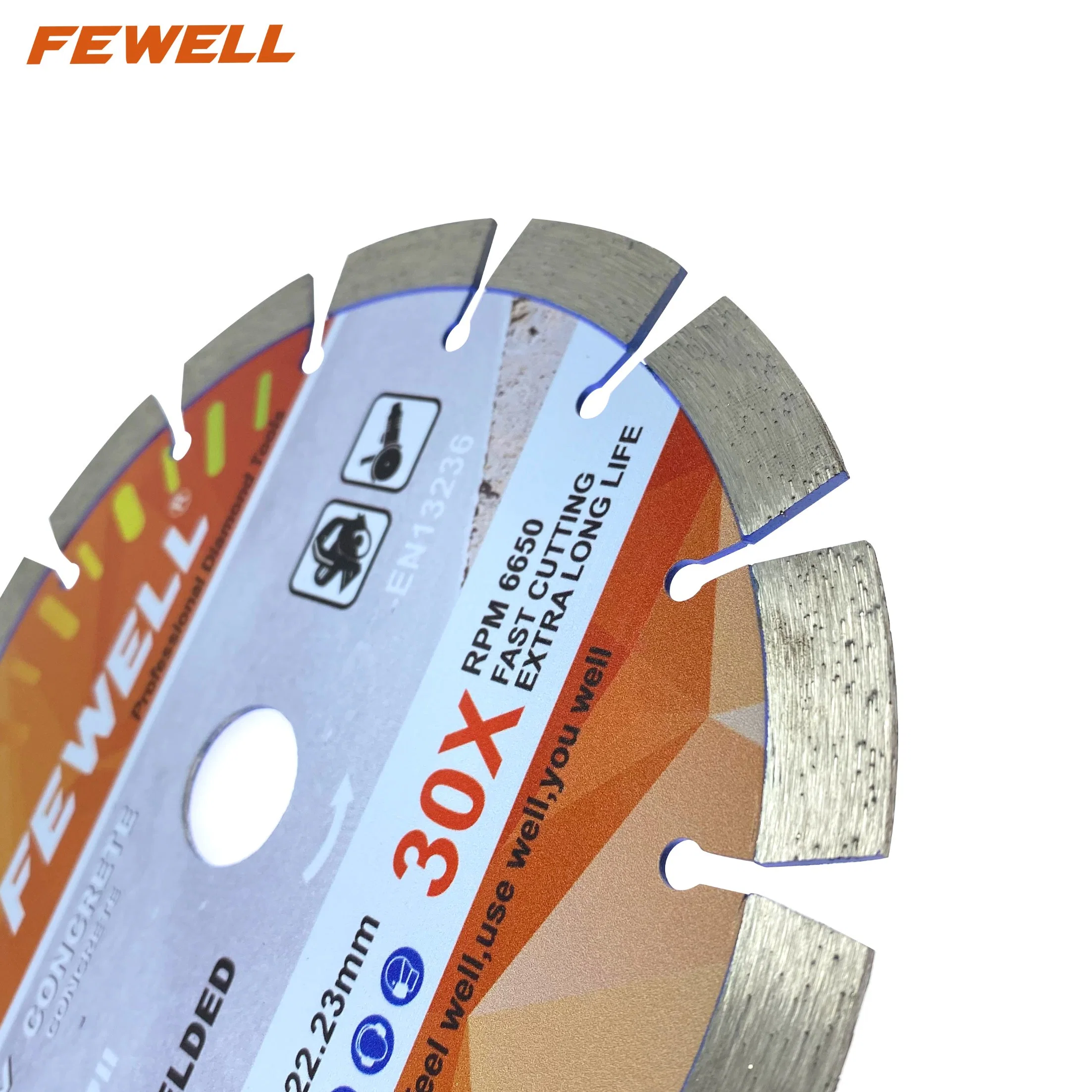 Laser Welded 7inch 180*2.4*12*22.23mm Segment Disc Diamond Saw Blade for Cutting Concrete