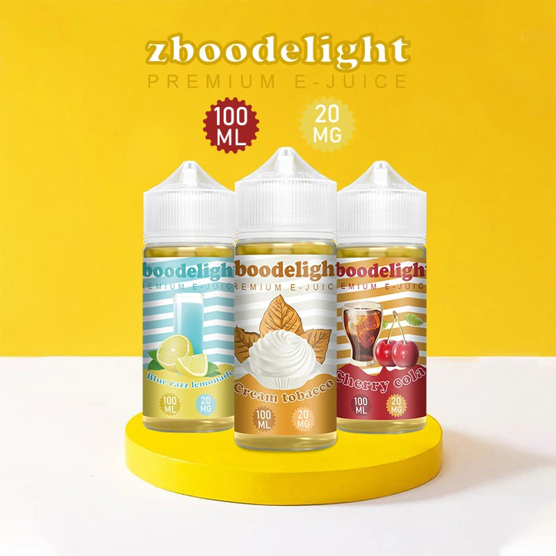 Zbood Zboodelight 100ml OEM sabor a humo a granel Precio sintético Transparente Vozol E líquido