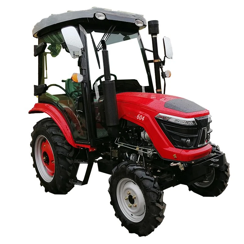 Original Factory Direct Price Farm Machinery 60HP 604 4 Wheel Drive Diesel Mini Tractor with Front Loader and Backhoe