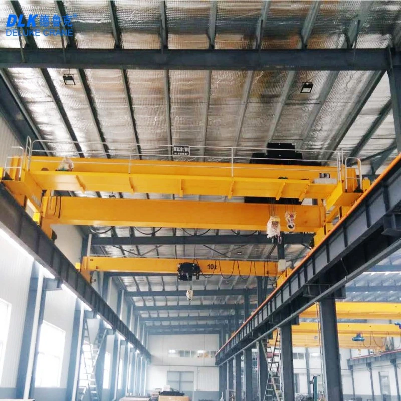 Large Span Single Girder Euro Overhead Crane 5t 10t 15t 20t Lifting Equipment Overhead Bridge Crane with Wire Rope Hoist